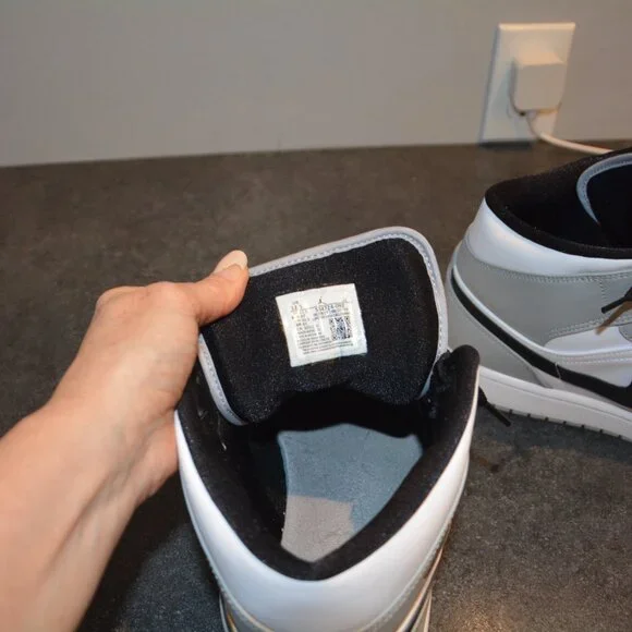 Nike Air Jordan grey, white and black size 12.5 Men's - Picture 4 of 7